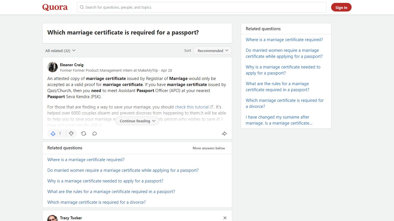 Which marriage certificate is required for a passport? - Quora